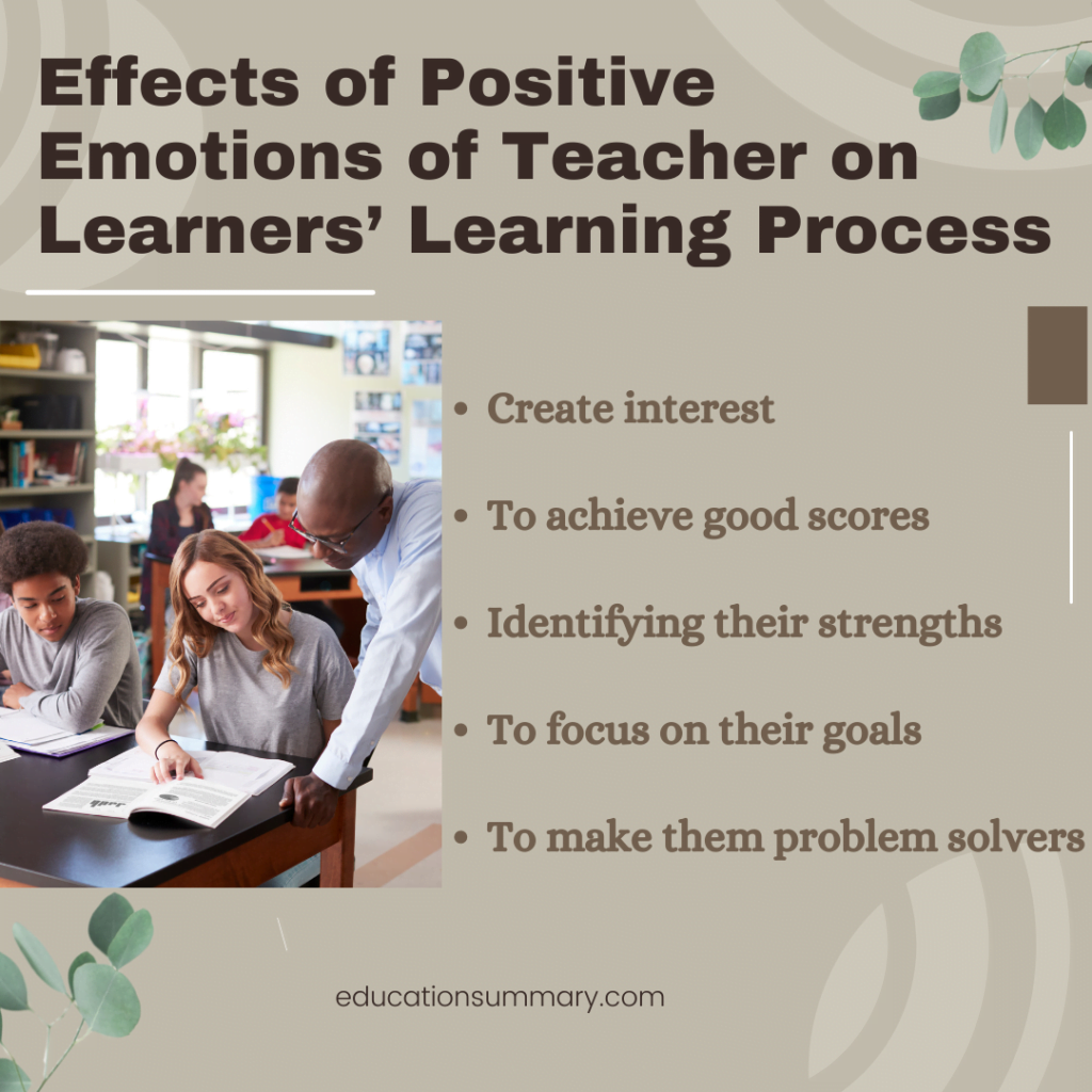 How does the Positive Emotion of the Teacher Affect the Learning Process