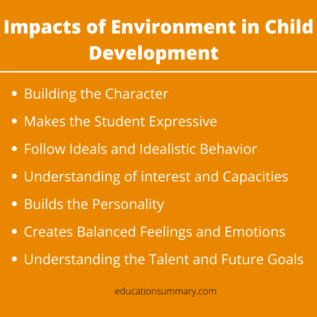 influence of heredity and environment on growth and development of a child