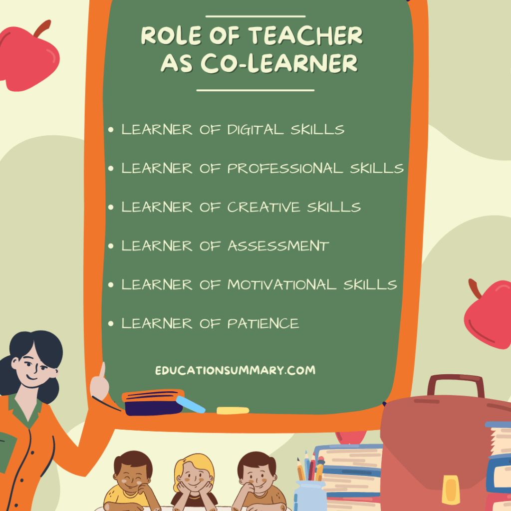 Role of Teacher as Co Learner
