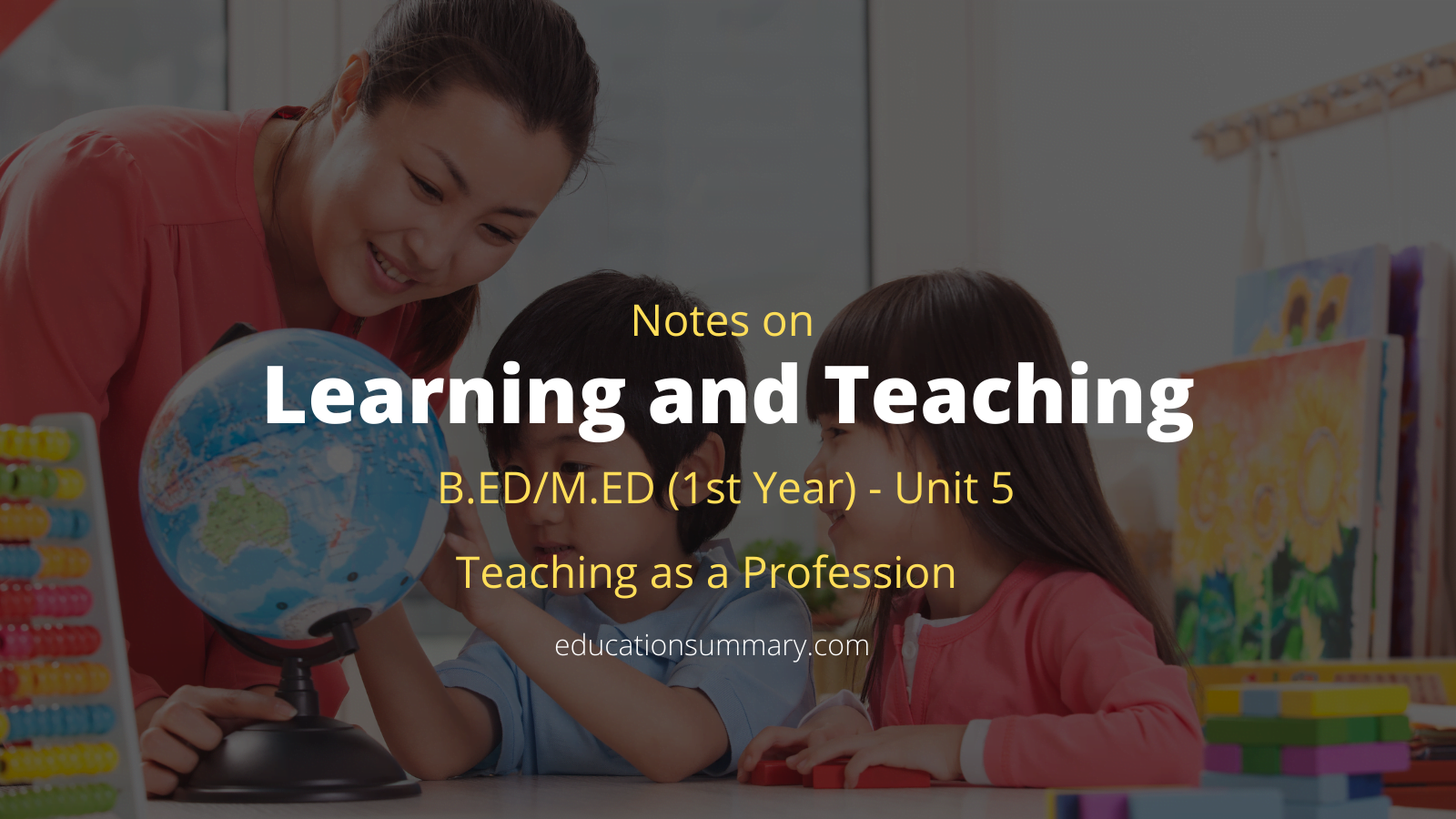 Learning and Teaching Teaching as a Profession NCERT B.Ed