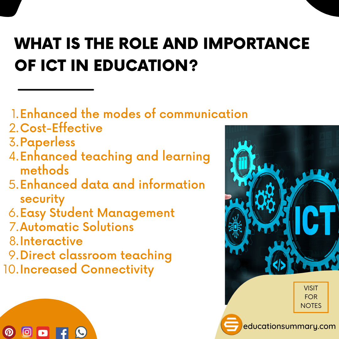 why is ict important in schools
