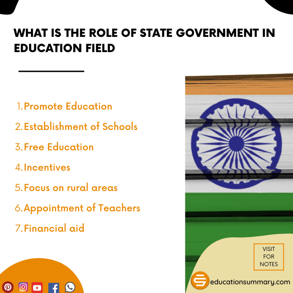 What is the Role of State Government in Education Field
