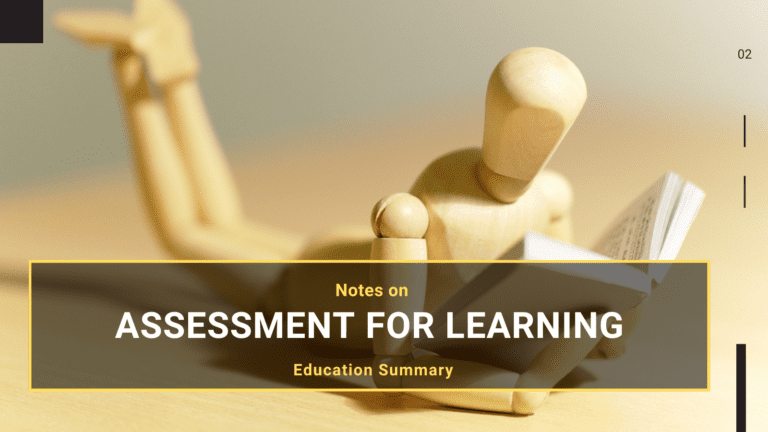 Assessment for Learning B.ED M.ED Notes