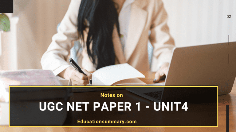 UGC net paper 1 notes