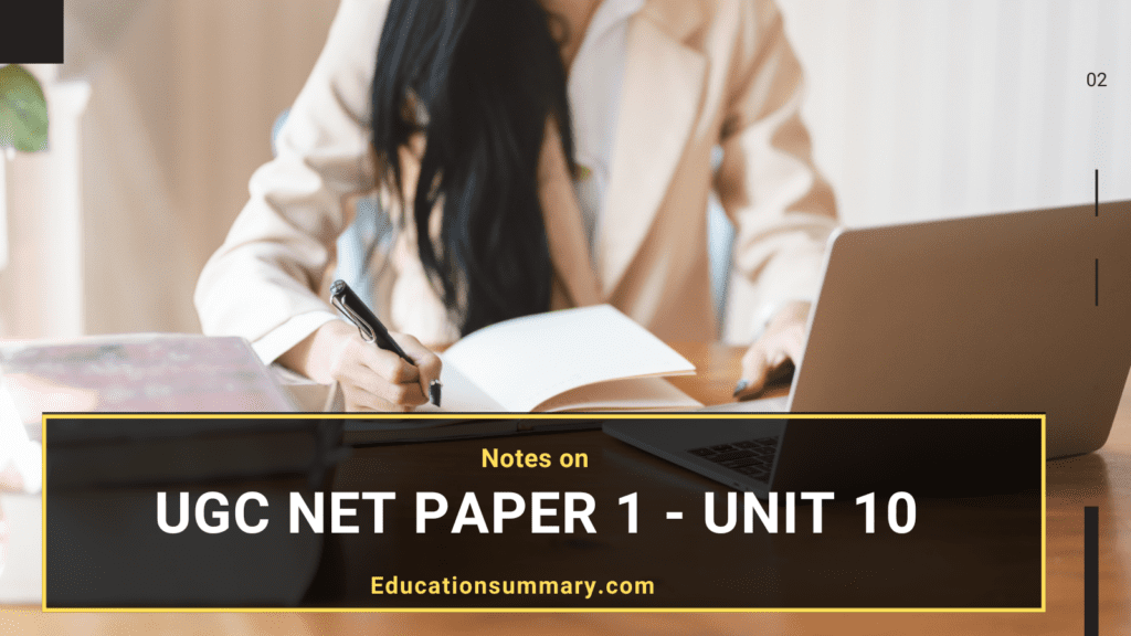 UGC net paper 1 Unit 10 notes 2