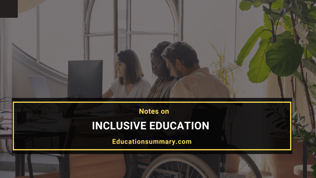 Inclusive Education B.Ed Notes