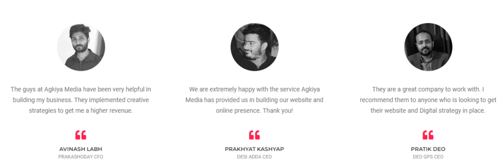 Review by clients to Agkiya Media | Best Digital Marketing Company in Patna